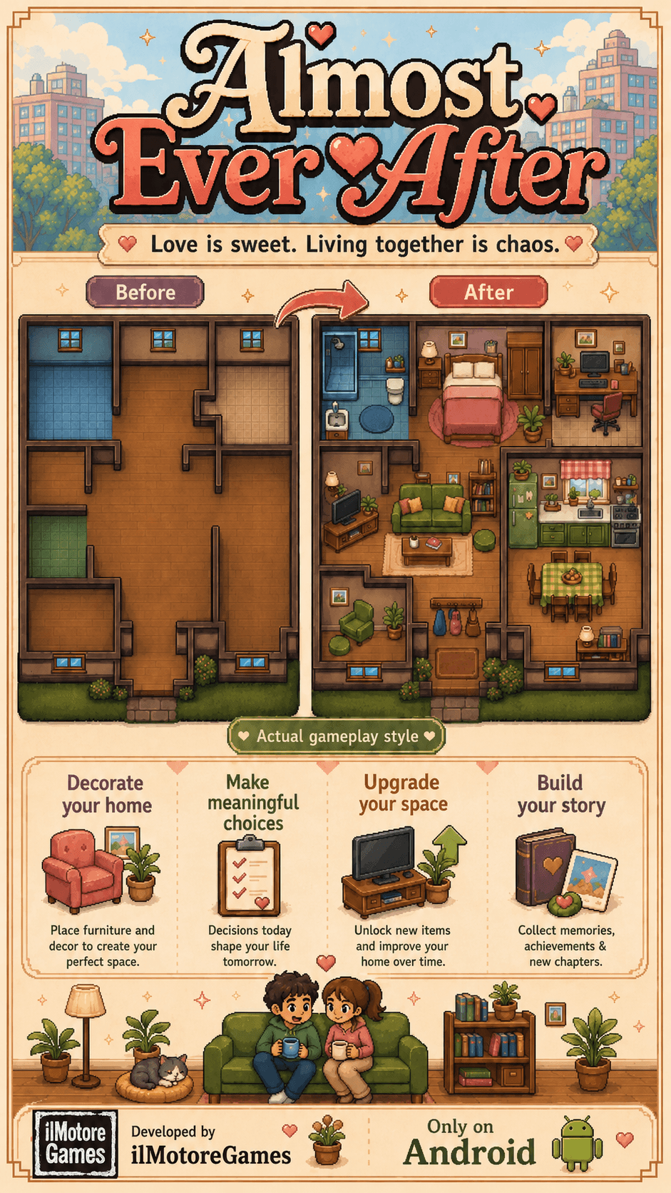 Almost Ever After before and after home decoration poster